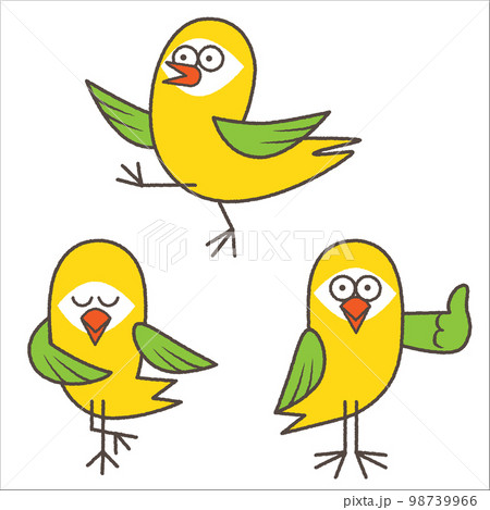 鳥のイラスト・キャラクター 鳥のイラスト・キャラクター 98739966