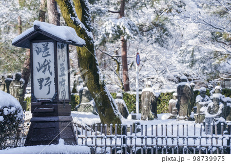 雪景色の湯豆腐嵯峨野(京都府京都市右京区嵯峨天龍寺芒ノ馬場町) 雪景色の湯豆腐嵯峨野(京都府京都市右京区嵯峨天龍寺芒ノ馬場町) 98739975