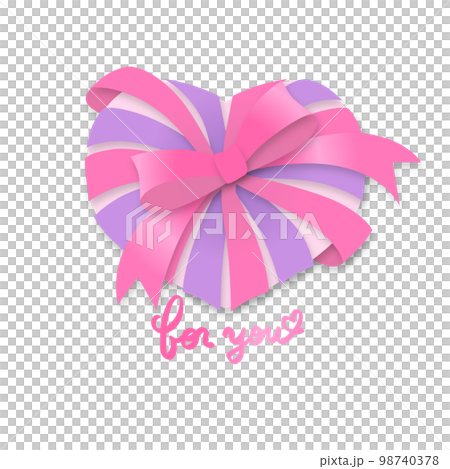 heart and ribbon gift heart and ribbon gift 98740378