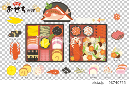 おせち　セット　俯瞰　 98740733