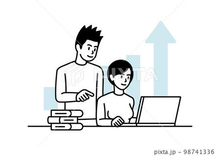 Set of education people illustrations. Line design vector concepts of education, learning, back to school, reading book, online course and training. Education Character illustration. School Cartoon Set of education people illustrations. Line design vector concepts of education, learning, back to school, reading book, online course and training. Education Character illustration. School Cartoon 98741336