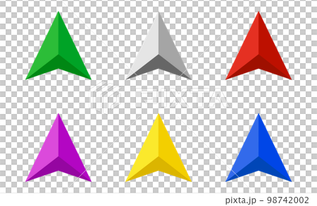 方位の矢印アイコン　バリエーションセット 98742002