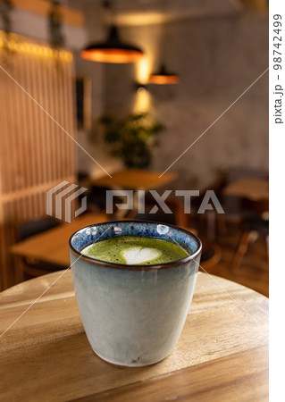 Cup of matcha latte 98742499
