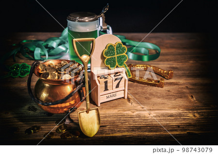 St Patrick's Day still life St Patrick's Day still life 98743079