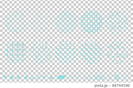 Simple and stylish Scandinavian style handwriting pattern and pattern / pattern treatment set _ vector material _ light blue _ circle Simple and stylish Scandinavian style handwriting pattern and pattern / pattern treatment set _ vector material _ light blue _ circle 98744590