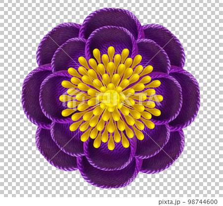 用旋鈕製作的花卉圖案 98744600