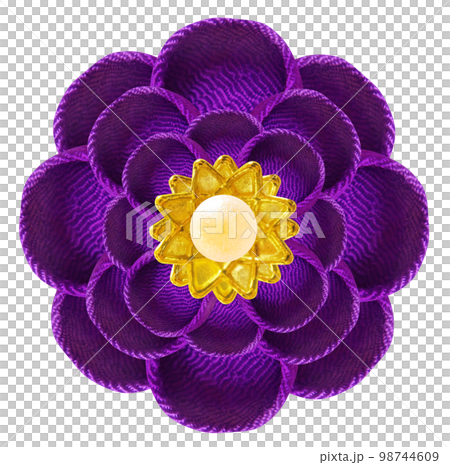 用旋鈕製作的花卉圖案 98744609