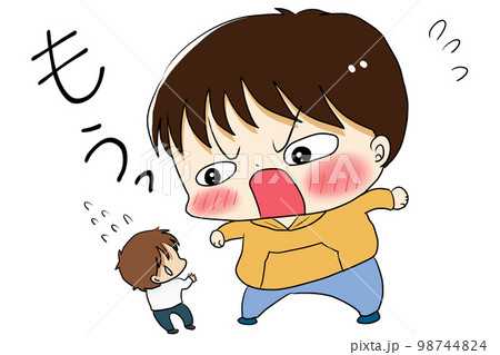 怒る男の子と怒られる男子 98744824