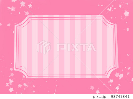 桜舞い散るフレーム 桜舞い散るフレーム 98745341