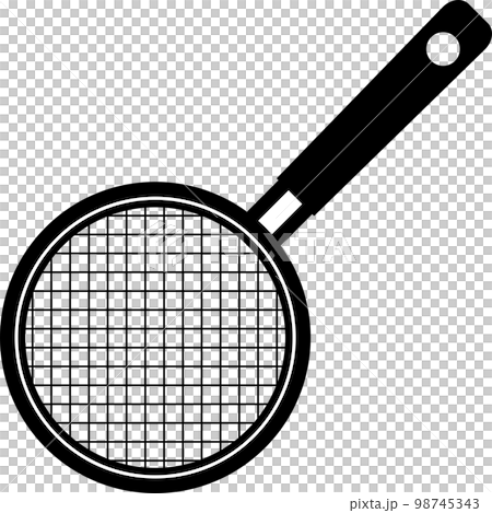 A simple monochrome illustration of a ladle 98745343