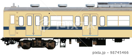 ドット絵風の通勤電車(呉線-山陽本線103系:低運転台) ドット絵風の通勤電車(呉線-山陽本線103系:低運転台) 98745466