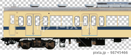 ドット絵風の通勤電車(呉線-山陽本線103系:低運転台) ドット絵風の通勤電車(呉線-山陽本線103系:低運転台) 98745466