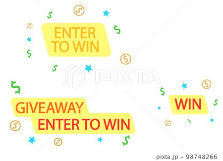 Abstract advertising inscriptions in red, orange and yellow colors with various icons. Abstract advertising inscriptions in red, orange and yellow colors with various icons. 98748266