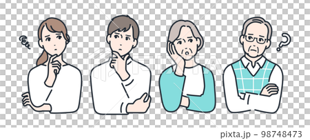 思維家庭簡單矢量圖解素材 思維家庭簡單矢量圖解素材 98748473