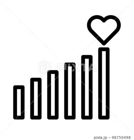 valentine icon set outline style illustration vector element and symbol perfect. 98750498