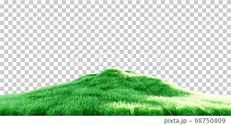 緑色の丘のイラスト 緑色の丘のイラスト 98750809
