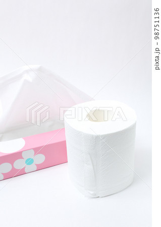 ティッシュ,箱ティッシュ,生活用品,日用品,鼻水,ボックスティッシュ、トイレットペーパー、トイレ、紙 98751136