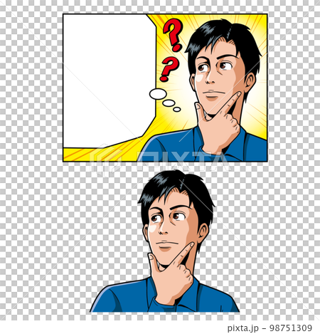 A man who thinks of an American comic touch 98751309