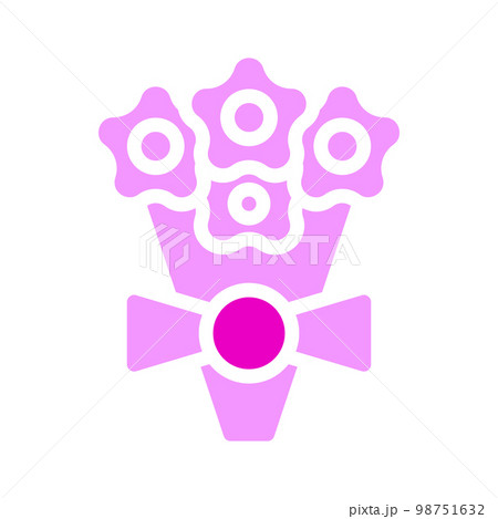 valentine icon set solid pink style illustration vector element and symbol perfect. 98751632