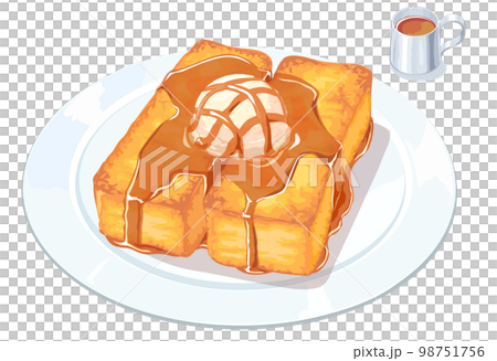 フレンチトーストのイラスト フレンチトーストのイラスト 98751756