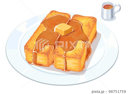 フレンチトーストのイラスト フレンチトーストのイラスト 98751759