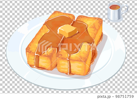 フレンチトーストのイラスト フレンチトーストのイラスト 98751759