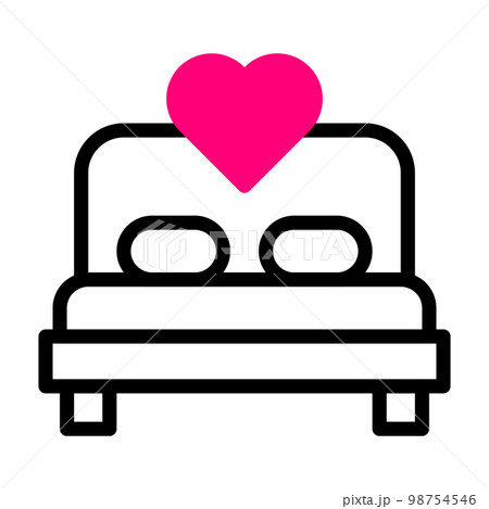 valentine icon set duotone black pink style illustration vector element and symbol perfect. 98754546