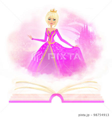 magic story from the book - Beautiful Queen Front Her Castle 98754913