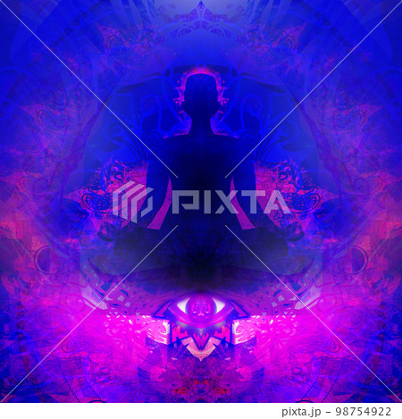 Man with third eye, psychic supernatural senses Man with third eye, psychic supernatural senses 98754922
