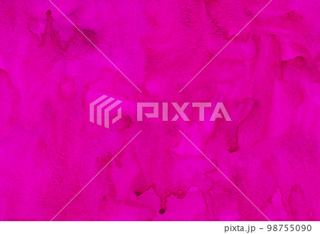 Watercolor bright pink background texture painting. Vintage watercolour deep crimson backdrop. Stains on paper. Watercolor bright pink background texture painting. Vintage watercolour deep crimson backdrop. Stains on paper. 98755090