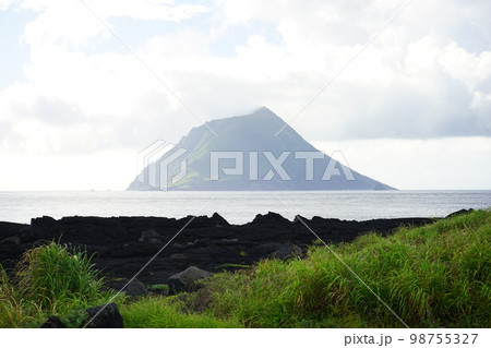 日本 東京 八丈島 南原千畳敷 八丈小島 98755327