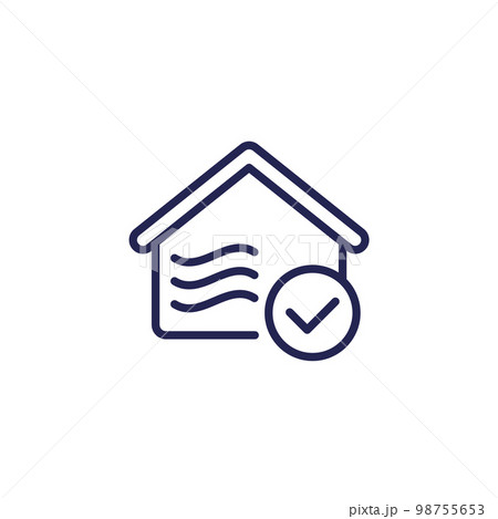 indoor air quality line icon indoor air quality line icon 98755653