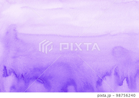 Watercolor liquid purple background texture. Aquarelle violet stains on paper. 98756240