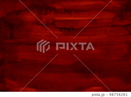 Watercolor deep red texture background hand painted. Red wine color backdrop. Watercolour dark burgundy overlay. 98756261