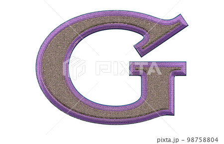 Decorative letter on transparent background.Art font illustration. Decorative letter on transparent background.Art font illustration. 98758804