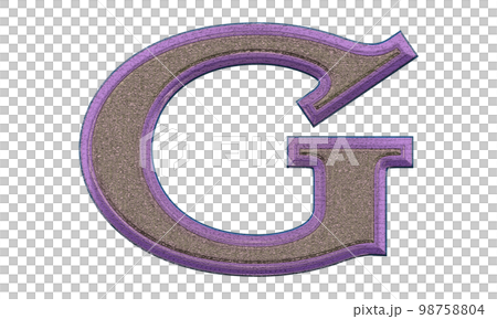 Decorative letter on transparent background.Art font illustration. Decorative letter on transparent background.Art font illustration. 98758804