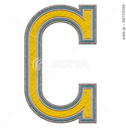 Decorative letter on transparent background.Art font illustration. Decorative letter on transparent background.Art font illustration. 98759566