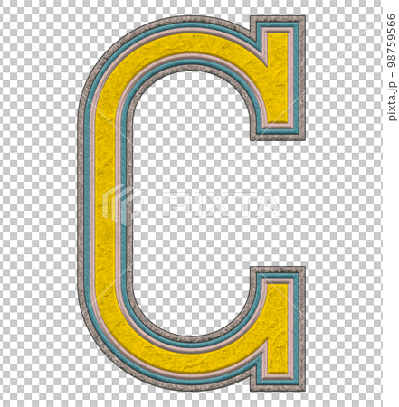 Decorative letter on transparent background.Art font illustration. Decorative letter on transparent background.Art font illustration. 98759566