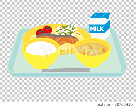 學校午餐的例證 98763430