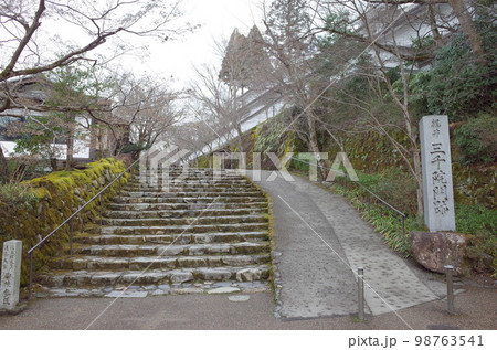 参道の風景_大原三千院 98763541