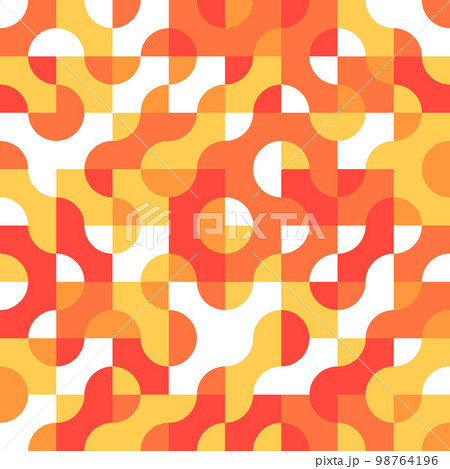 Abstract seamless geometric retro pattern 98764196