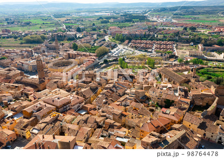 Drone photo of Spanish town Tarazona Drone photo of Spanish town Tarazona 98764478