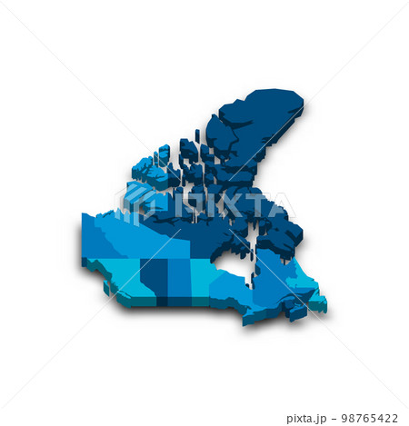 Canada political map of administrative divisions 98765422