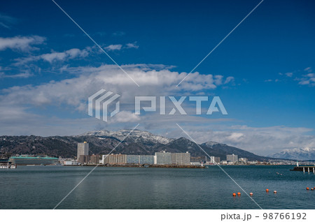 琵琶湖大津港冬景色 98766192