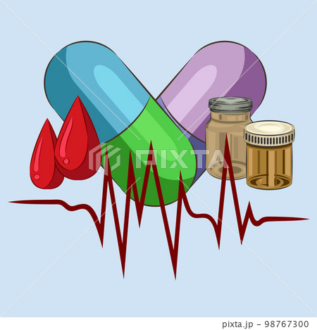 Drug capsules for treatment save the patient's life 98767300