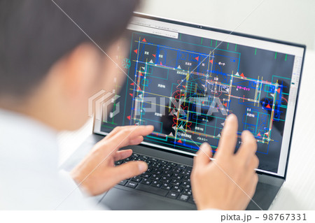 CAD操作　作図　製図　図面　提案　リノベーション 98767331