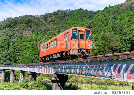 越美北線 足羽川を渡る列車(市波~小和清水) 越美北線 足羽川を渡る列車(市波~小和清水) 98767355
