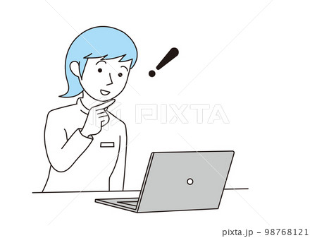 医療現場のDX化を理解する女性看護師 98768121