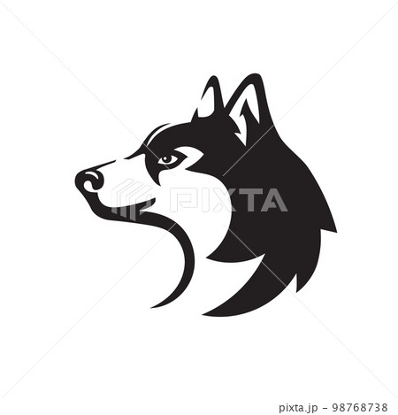 Husky dog black and white design 98768738