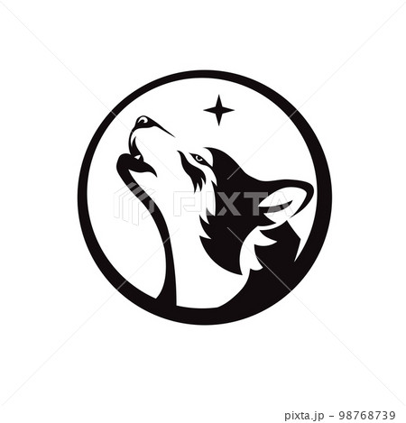 Husky dog black and white design 98768739